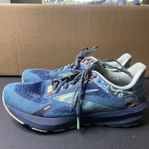 Brooks Launch GTS 9 Shoes Womens Size 8 Blue Multicolor Running Sneakers Support